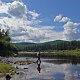 Река Витим. Идущий по воде